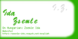 ida zsemle business card